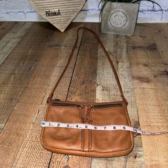 Fossil Erin Crossbody Handbag Tan Leather - Picture 2 of 11